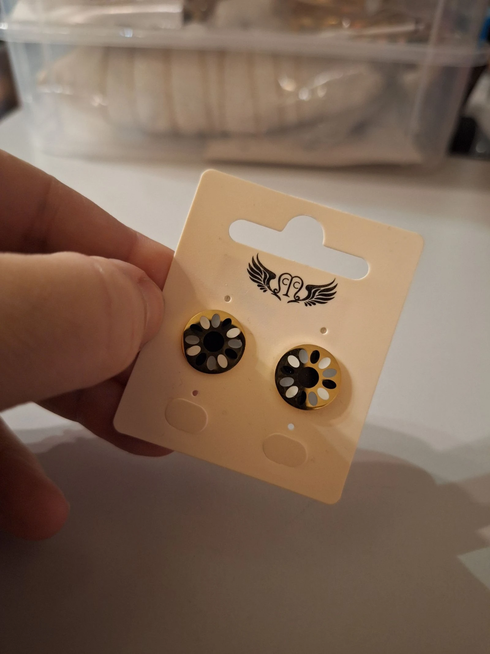 Jolie boucles d'oreilles stainless steel